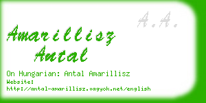 amarillisz antal business card